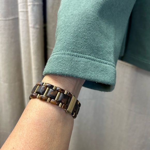 JCrew/Wide button-collar pullover sweatshirt/Size L/ pastel green - Picture 3 of 11